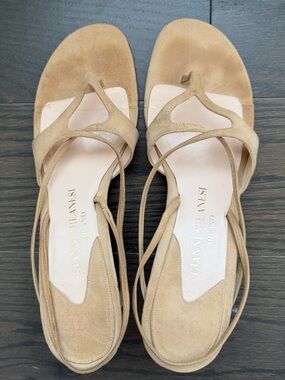 Gianni Milanesi Milano Strappy Suede Heels | Size 38.5 | Made in Italy